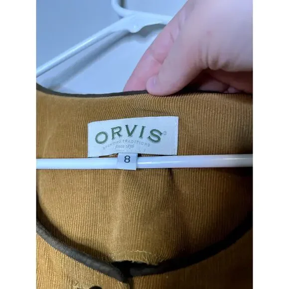 Orvis Brown Sleeveless Button-Down Dress - Picture 2 of 6